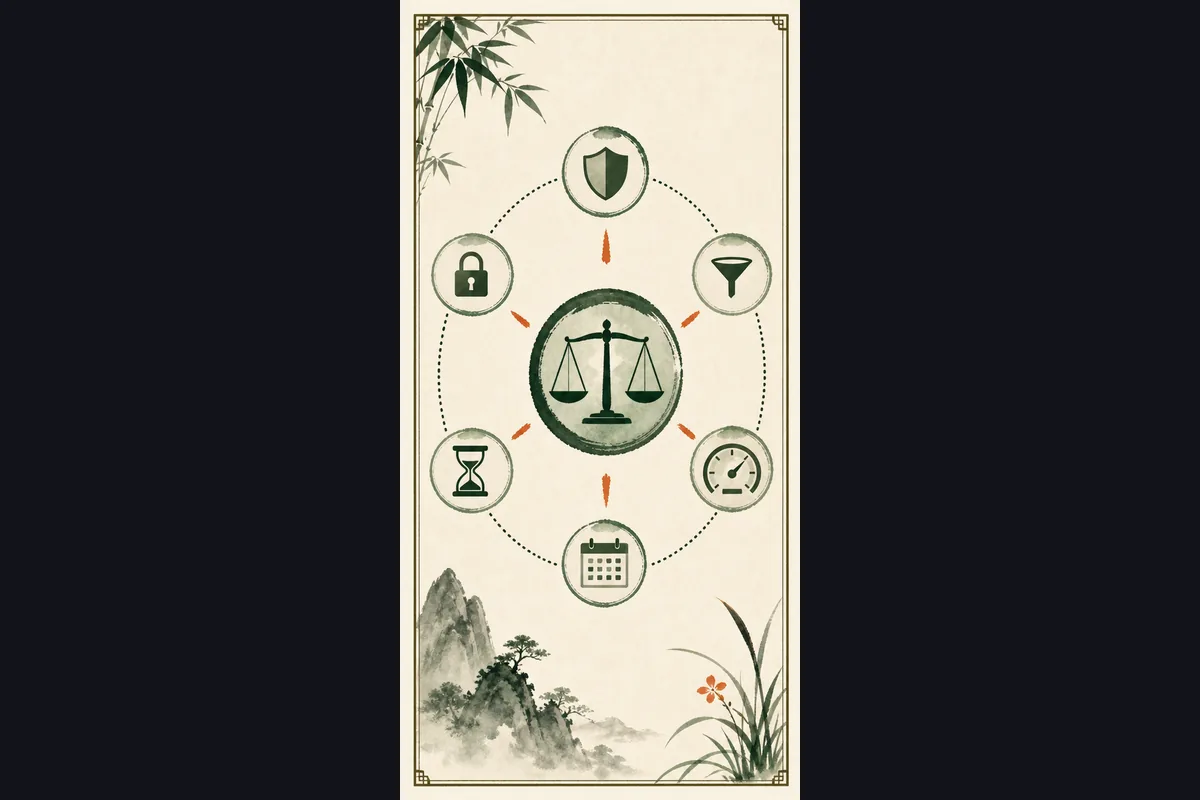 出金從資格確認至收款查核的五階段比較圖