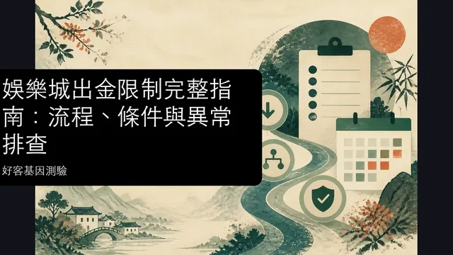 娛樂城出金限制完整指南:流程、條件與異常排查文章縮圖