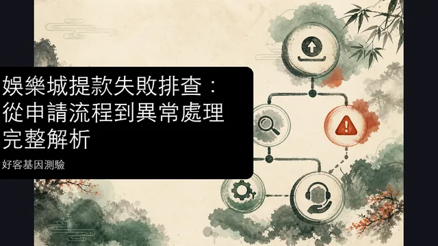 娛樂城提款失敗排查:從申請流程到異常處理完整解析文章縮圖
